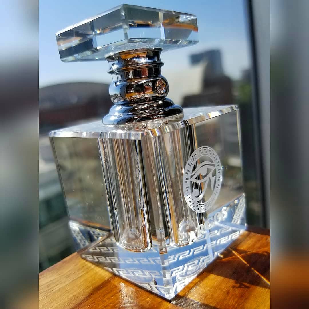 ARGOS Crystal Oil Attar Bottle Chrome 6ML - Image 10