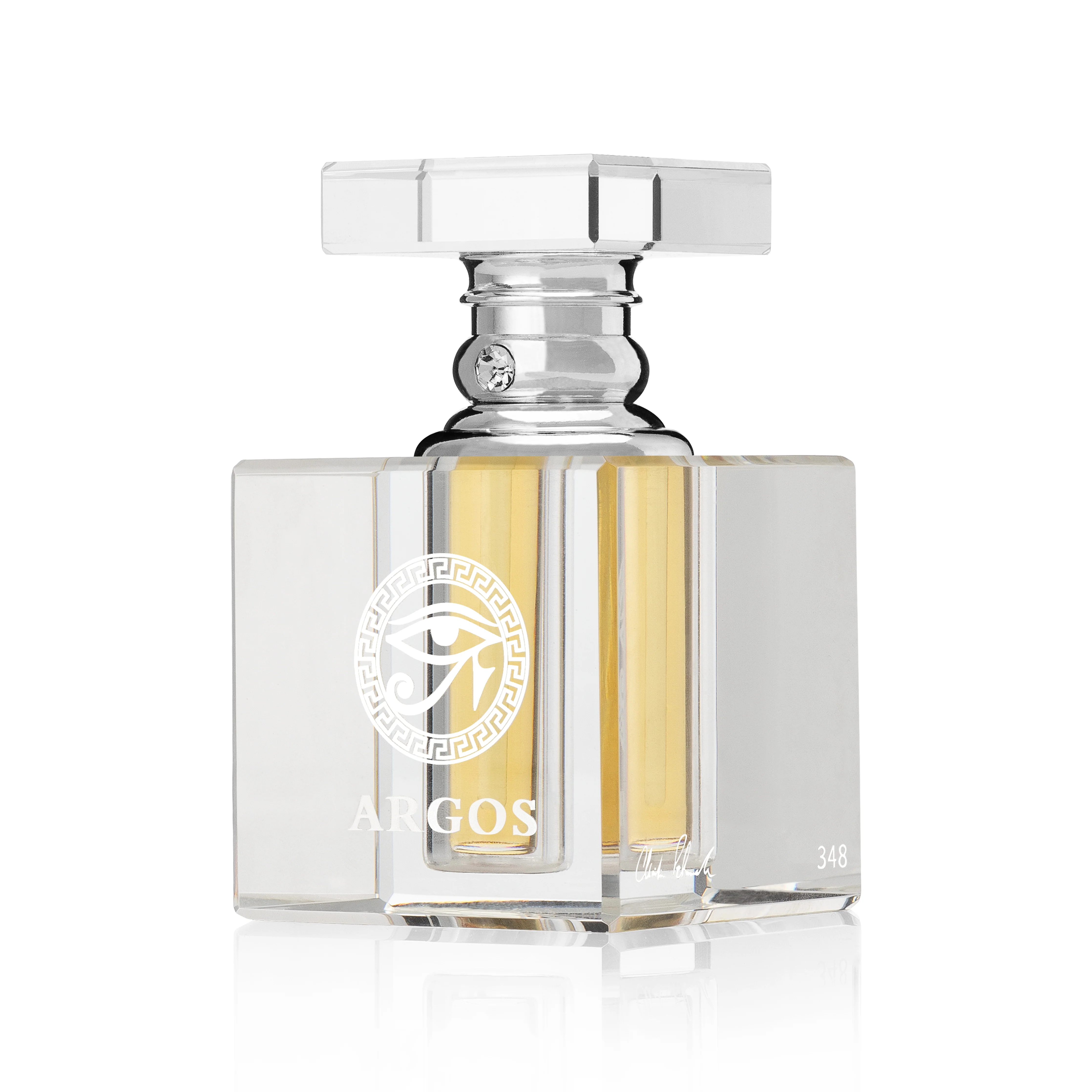 ARGOS Crystal Oil Attar Bottle Chrome 6ML - Image 3